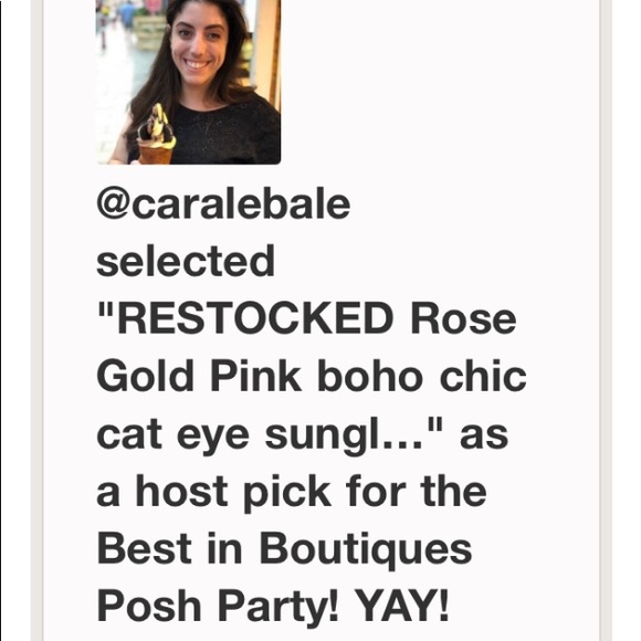 HPx2 RESTOCKED Rose Gold Pink boho cat eye… - Picture 4 of 13